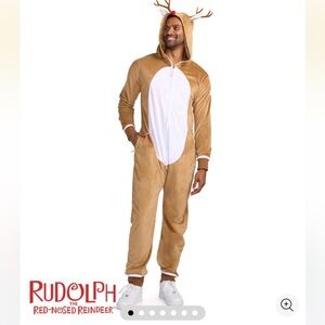 Tipsy Elves Reindeer Onesie Jumpsuit Small NWT